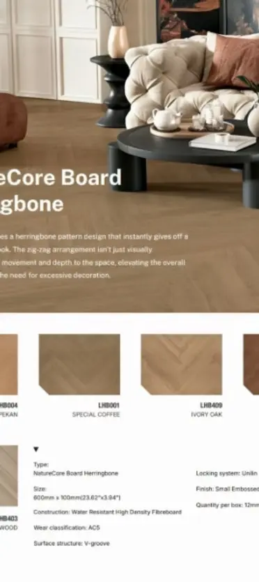 NatureCore Herringbone LHB-001 3