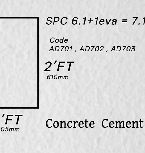 Concrete Cement SPC FLOOR 7.1MM 8