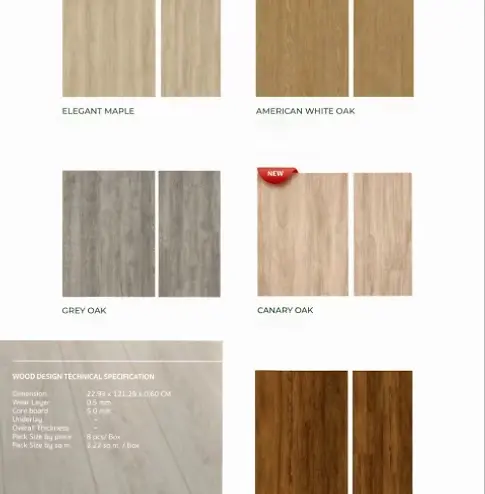 SPC FLOORING 5MM 8015 GOLDEN TEAK 8