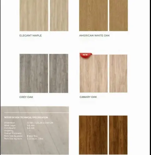 SPC FLOORING 5MM 8024 CANARY OAK 10
