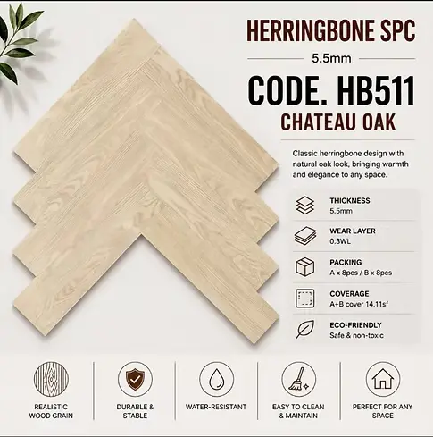 SPC HERRINGBONE HB511 5.5MM 1
