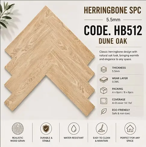 SPC HERRINGBONE HB512 5.5MM 1