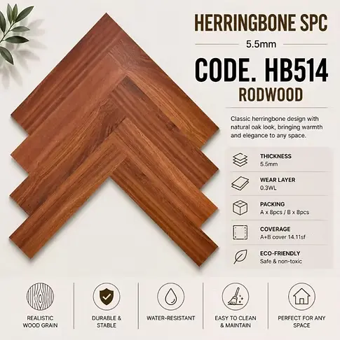 SPC HERRINGBONE HB514 5.5MM 1