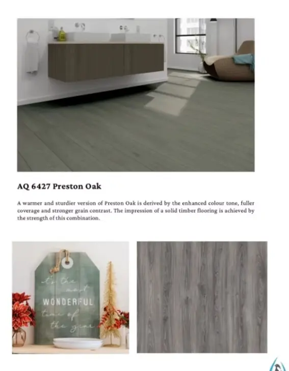Robina Aqua Flooring Waterproof Flooring 8mm AC4 12