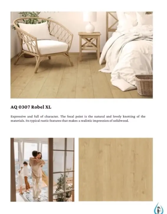 Robina Aqua Flooring Waterproof Flooring 8mm AC4 4